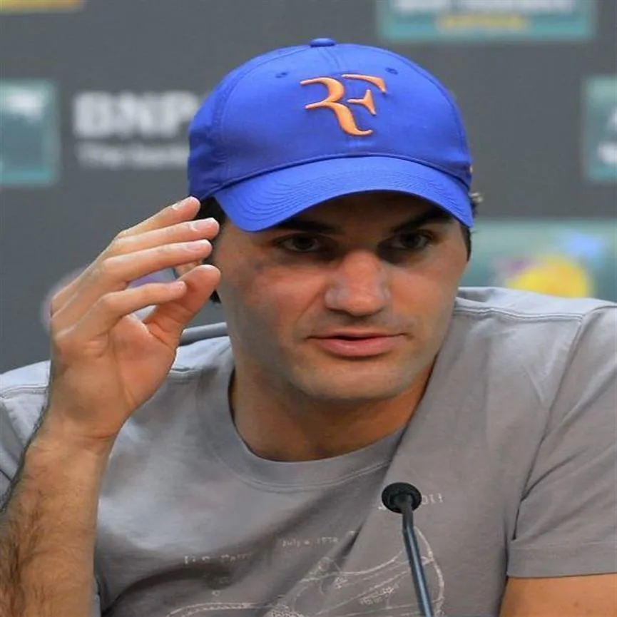 Baseball Cap Roger Federer Switzerland Adjustable Cap Leisure Hats Solid Color Fashion Snapback Summer Fall Hat294Y