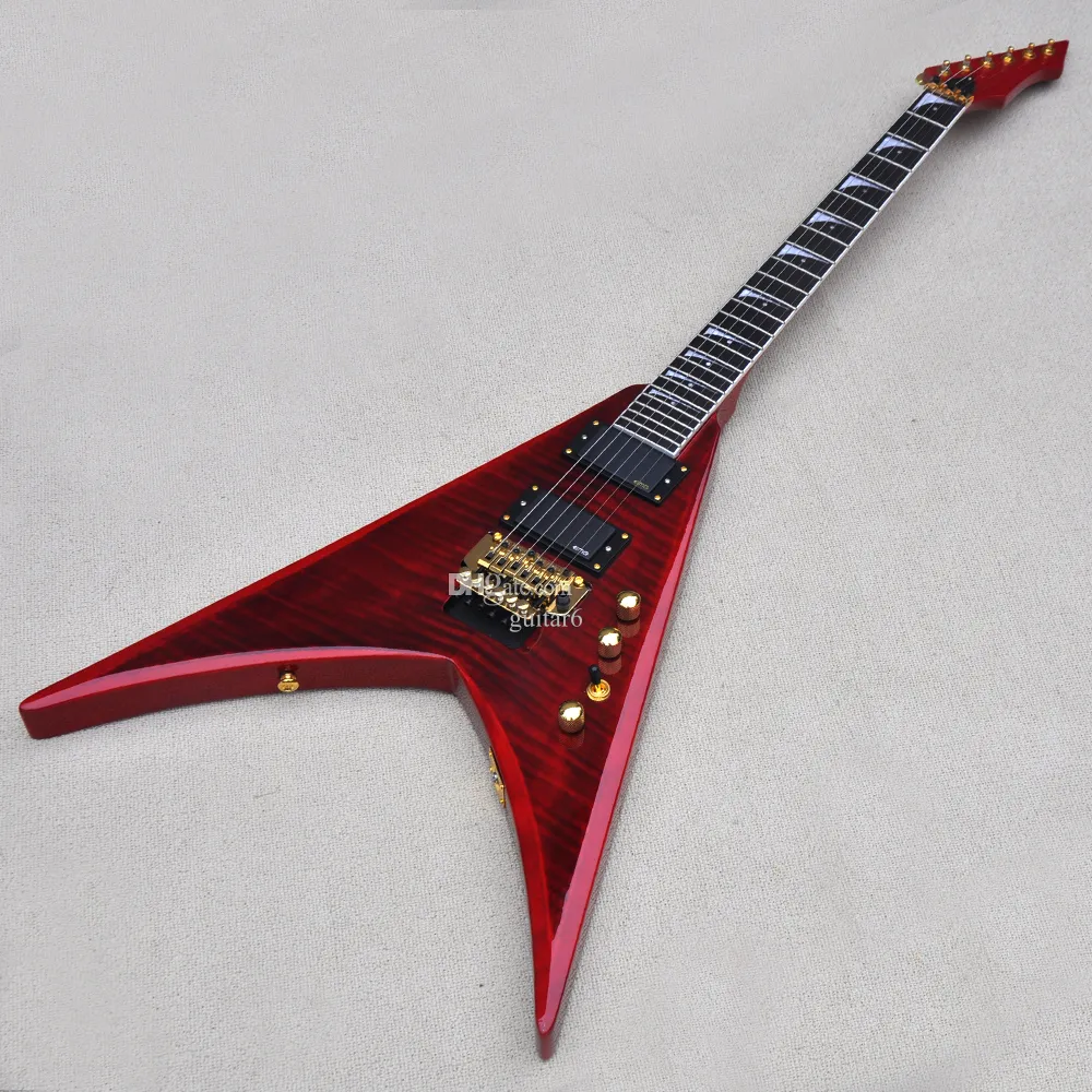 Maison エレキギター レッド フライングV Maison エレキギター レッド フライングV
