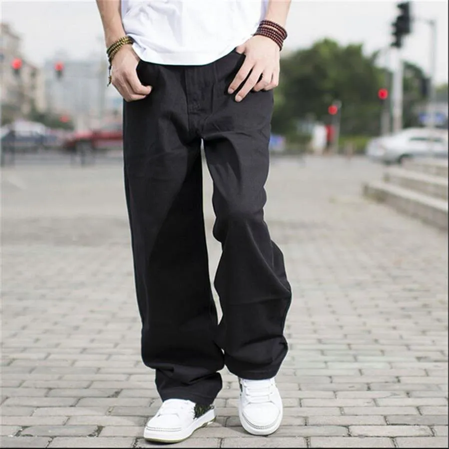 Jean Hip Hop Baggy pour Homme - Marque - Noir - Confortable et