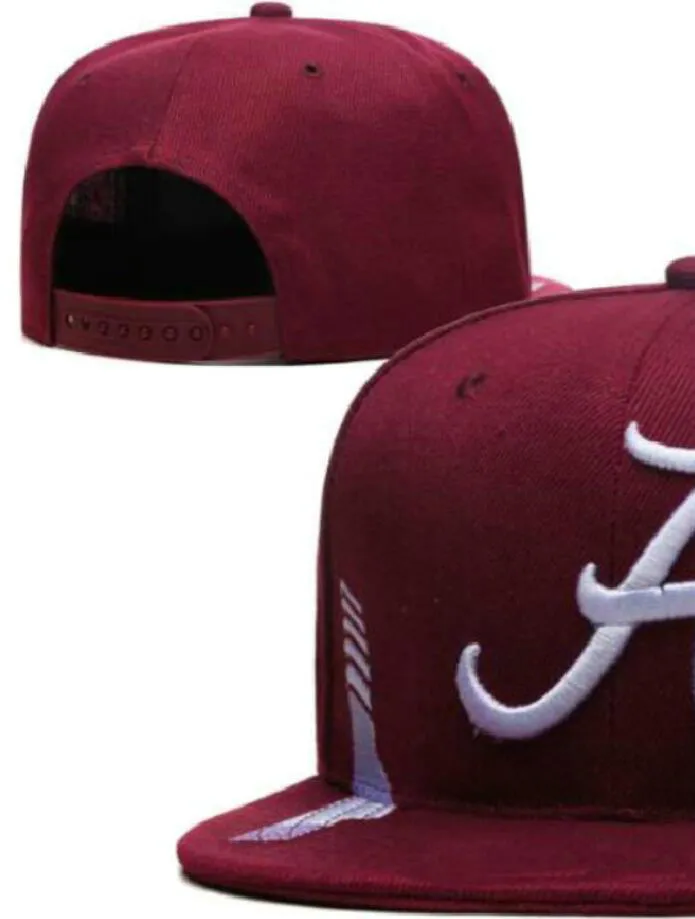 2023 All Team Fan's USA College Baseball Adjustable Alabama Crimson Tide Hat On Field Mix Order Size Closed Flat Bill Base Ball Snapback Caps Bone Chapeau
