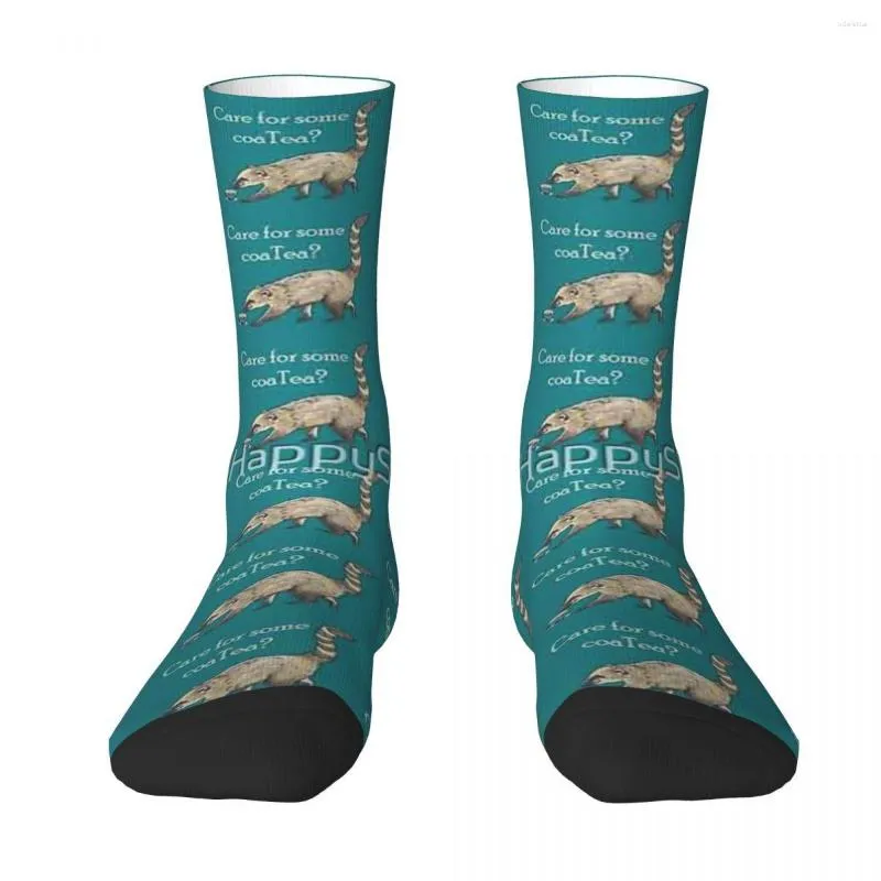 Chaussettes pour hommes Coati-Animal Series Harajuku, bas de haute qualité, accessoires toute saison, cadeaux unisexes