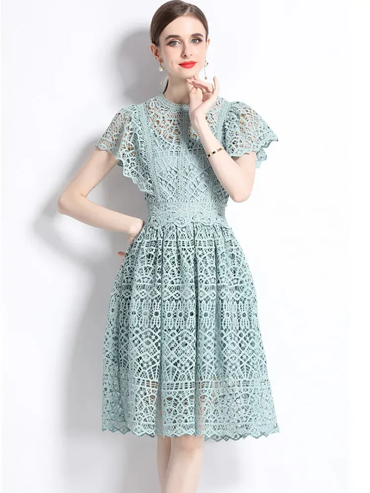 elegant daytime dresses Charming Red Glitter Beaded Mermaid Prom Dress for Evening Parties and  Special Occasions main image 1