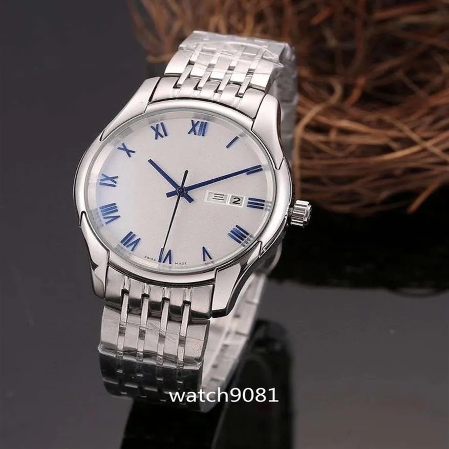 montre usine fournisseur de qualité supérieure montres-bracelets de luxe saphir perpétuel 41mm sans date cadran blanc bombé automatique mécanique hommes 2589