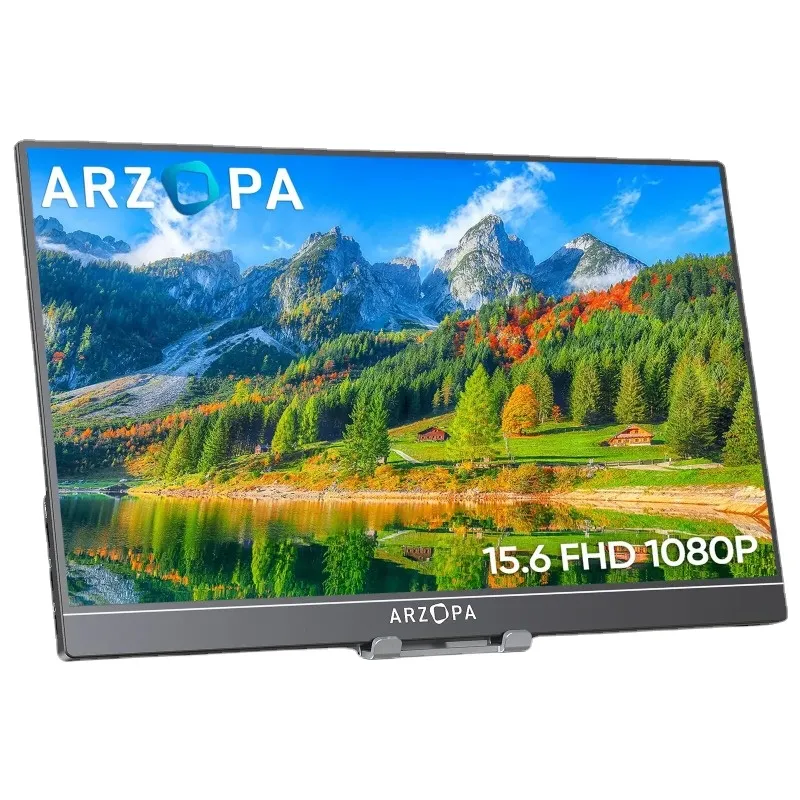 Écran Portable Azorpa 15,6 - 1920x1080 FHD, Moniteur Portable IPS