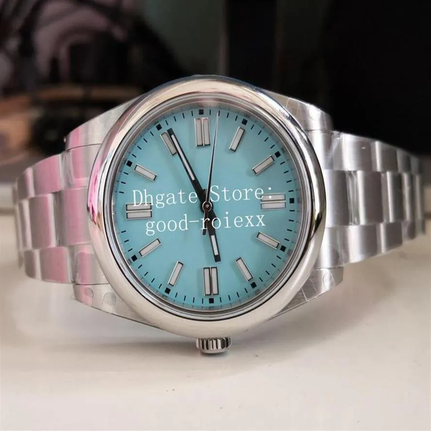 41mm 시계 남성용 자동 아시아 2813 운동 BP 시계 Crystal Steel Men Factory Red Black Turquoise Blue Silver Candy Pink300W