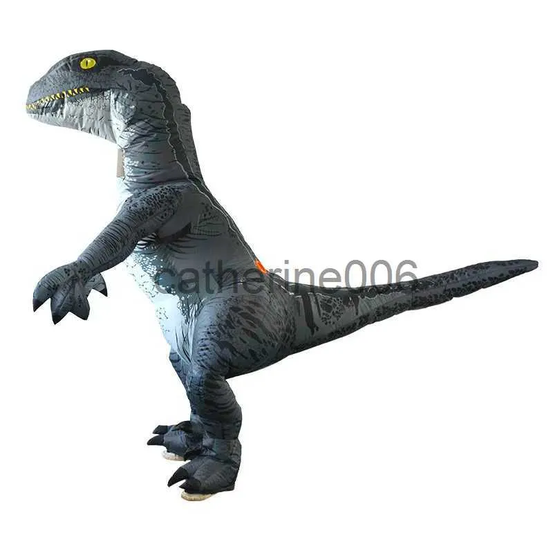 Speciale gelegenheden Opblaasbaar kostuum Velociraptor Tyrannosaurus Rex Dino Cosplay Cartoon Pop Lopen Grappige kleding Pak voor volwassenen x1004