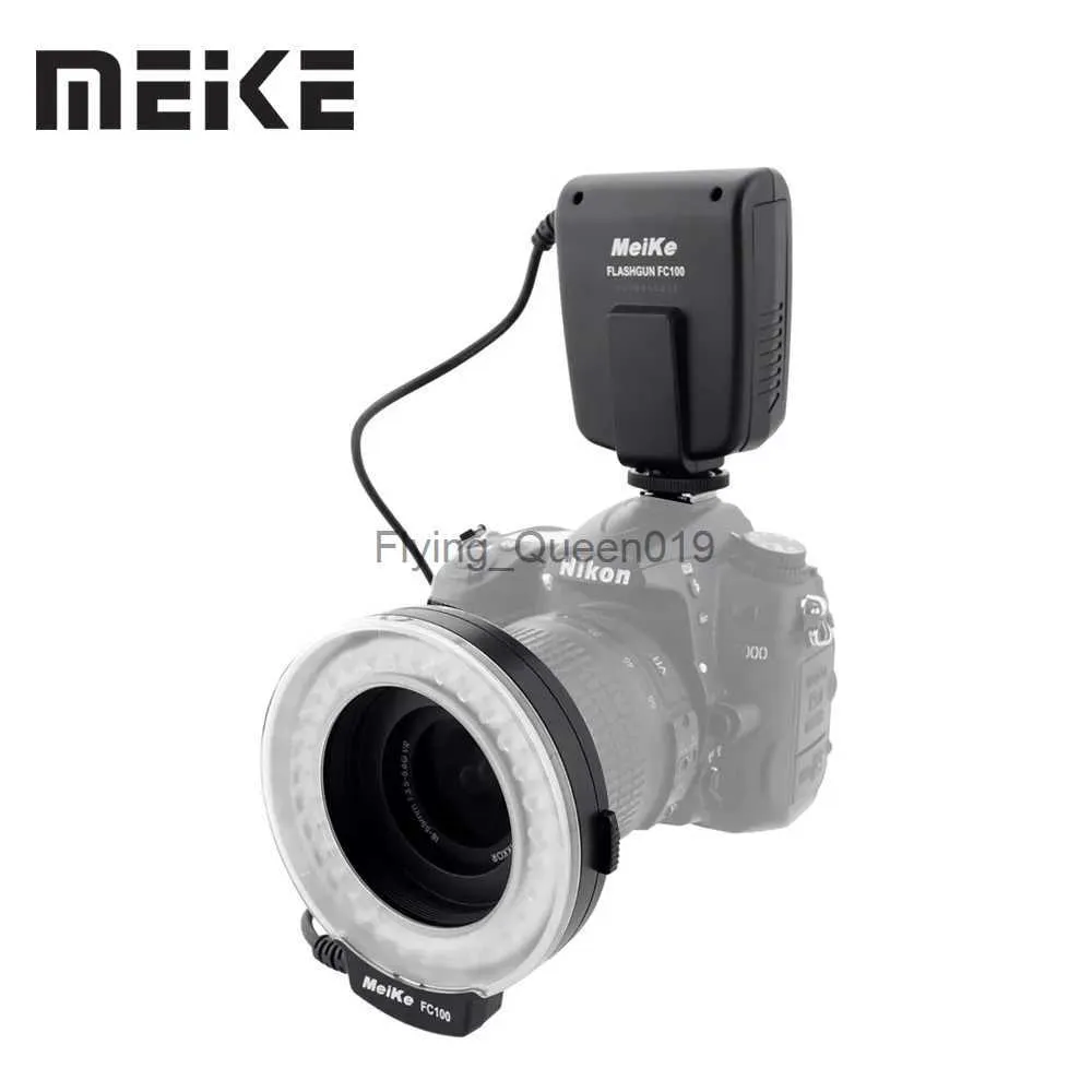 Flash Heads Meike FC-100 Makro Pierścień Flash/światło dla 600D 50D 60D 650D 700D 70D 6D 450D 7D 550D 5D MARK II III 1100D T5I T4I T3I T3 YQ231003