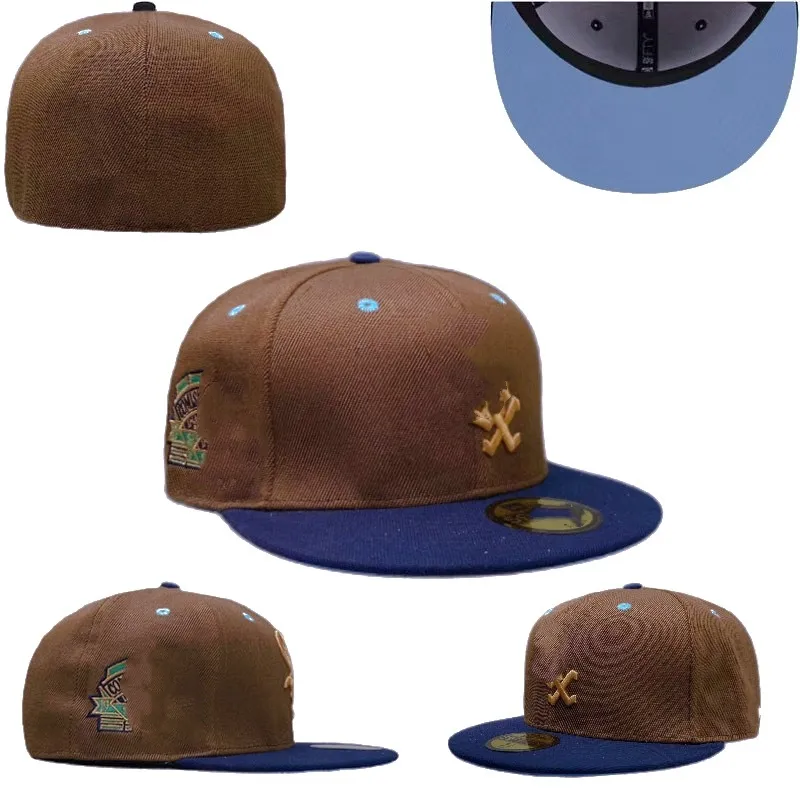 2024 Tillbehör Baseball fullt stängda mössor Summer Navy Brev Ben Män kvinnor Black Color Teams Casual Sport Flat Fond Hatts Chicago Si