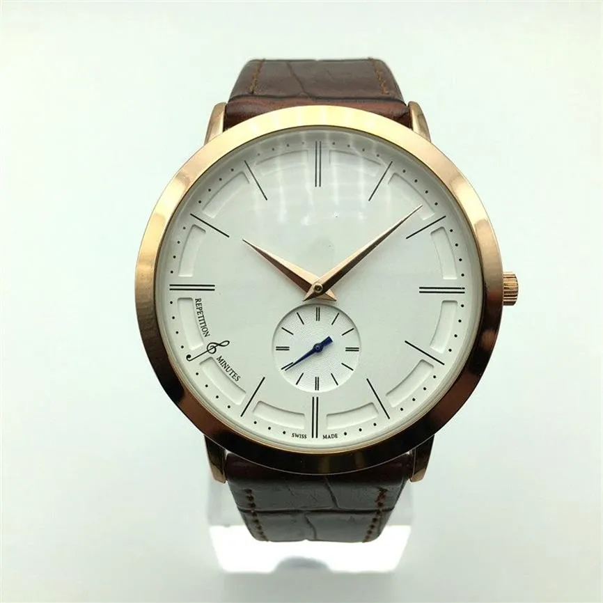 På 40mm ultratin Dial Quartz Leather Mens Watches Dropshopping Fashion Casual Men Dress Designer Watch Whole Man Gift W236G