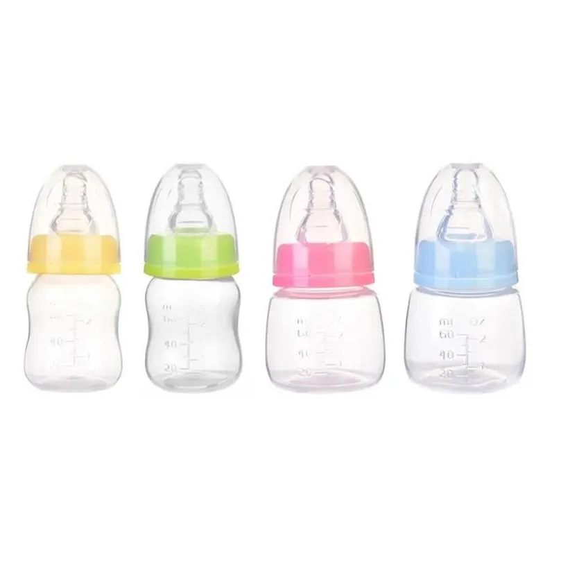 Baby flaskor# 60 ml flaska naturlig känsla mini ammande pp standard kaliber för född dricksvatten matar mjölk fruktjuice droppe dolit dhit0