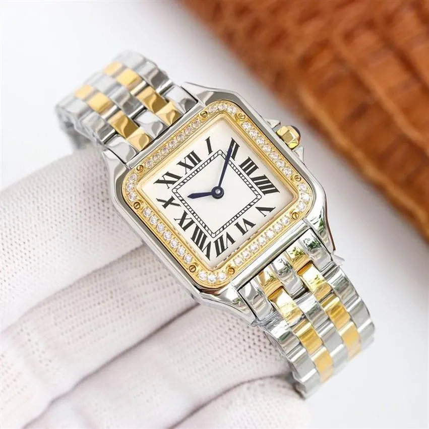 Najlepsze designerskie kobiety Watch Fashion Classic Panthere 316L Stal ze stali nierdzewnej kwarcowy kamień kwarc