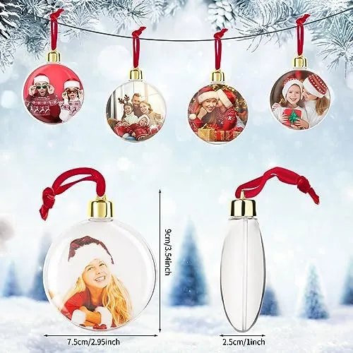 90 Assorted Plastic Ornaments For Christmas Personalized Photo Ornament  Beer Pong Balls For Picture Holder And Hanging From Hmkjhome, $48.24