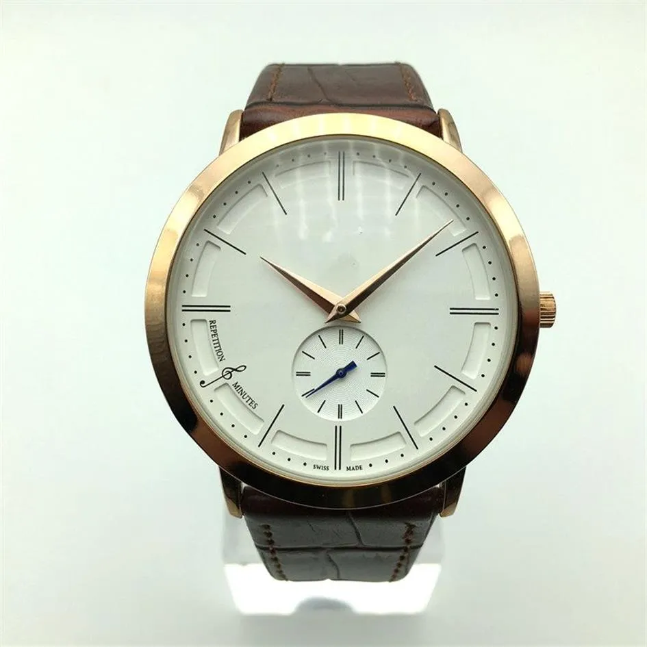 on 40mm ultrathin dial quartz leather mens watches dropshopping fashion casual men dress designer watch whole male gift w256L