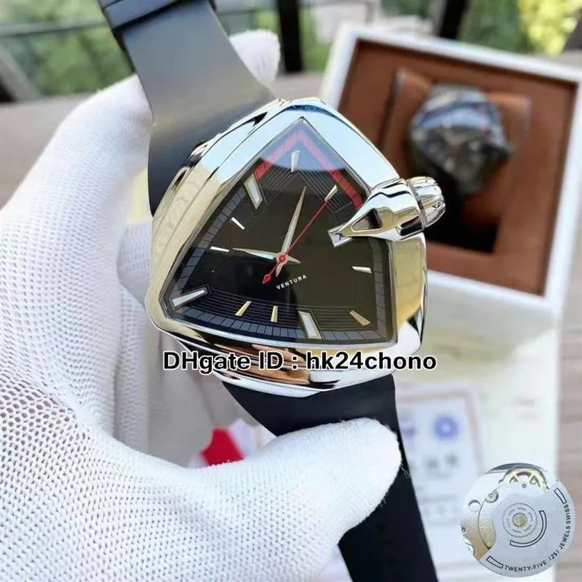 Мужские автоматические часы Ventura Elvis80 высокого качества 42 мм H24551331 H24551131 H24551731 Стальной корпус с датой Мужские спортивные часы Bl260T