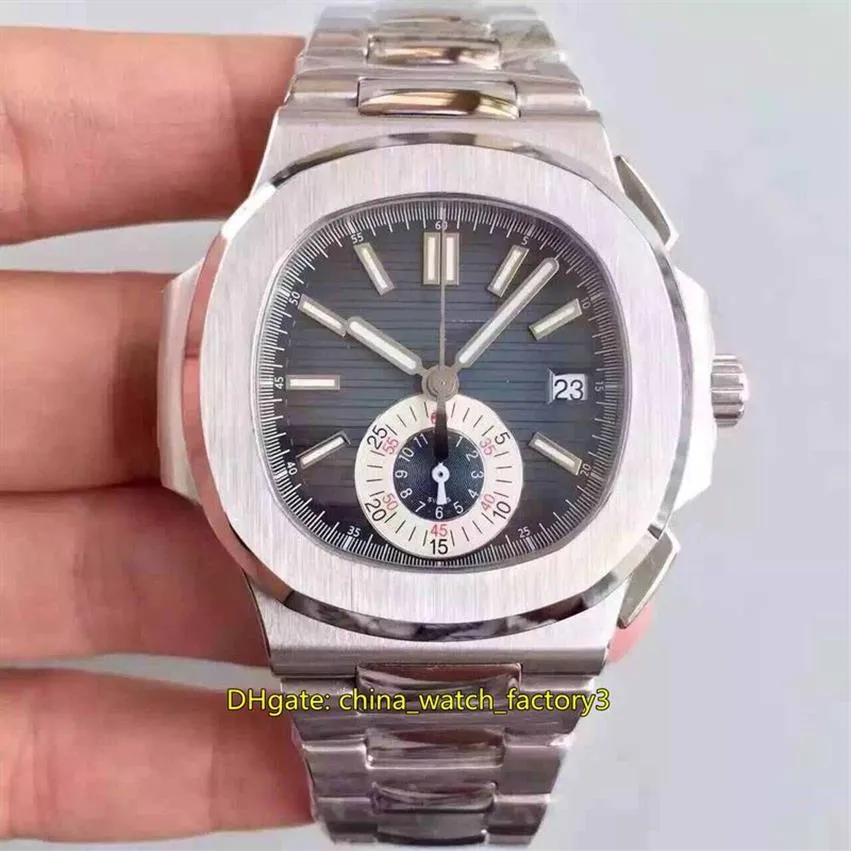 8 Stil Üst Kalite Saatleri 40 5mm Nautilus 5980 1A 5980R-001 Kronograf Çalışıyor Safir Cam ETA 7750 CAL CH 28-520 C Hareketi 2590