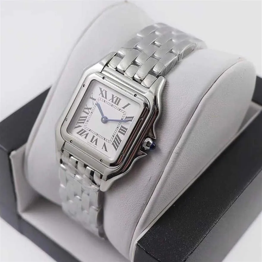 Womens Watch Full Steel Steel Quartz Classic Gold Diamond Watches For Lady Gift Panthere Top Quality Designer Ladies Wristwatc2591