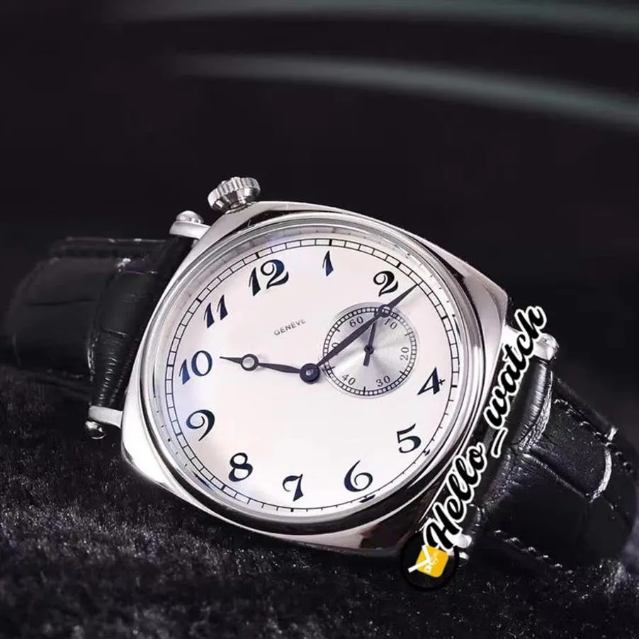 New Historiques American 1921 Caixa de aço 82035 000P-B168 Mostrador branco Relógio automático masculino com pulseira de couro Relógios para homens Olá relógio 5304o
