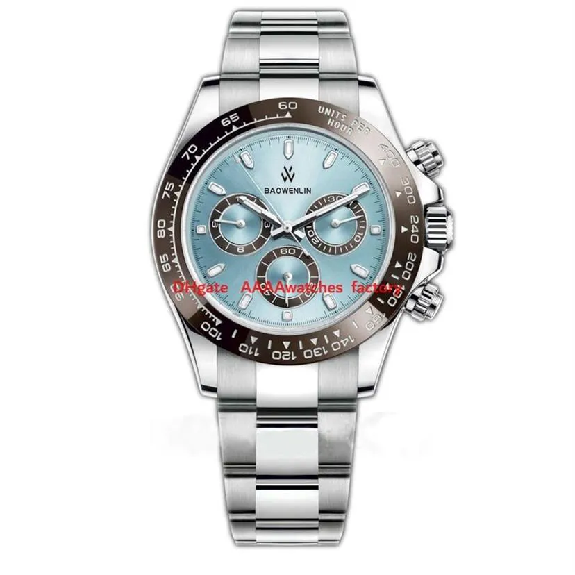 2021 tophorloges heren keramisch horloge designe rmontre de luxe kroon automatische sport bezel mechanisch blauw zwart zelfopwindend polshorloge201s