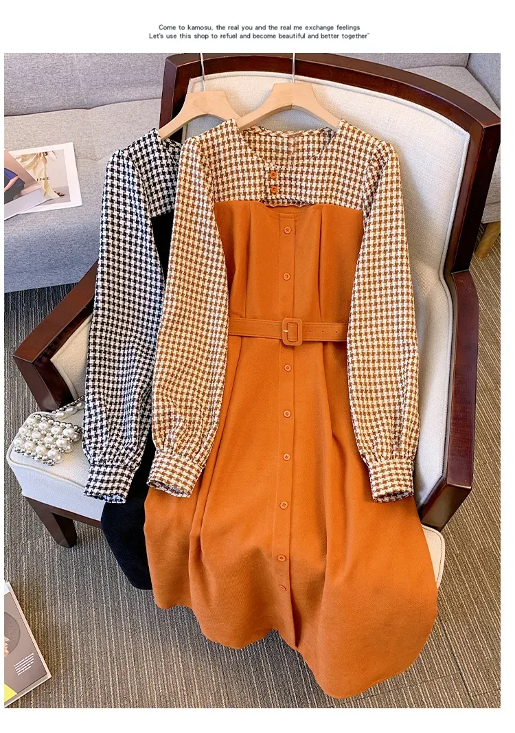 designer woolen dresses Vintage Wool Dresses Classic, Cozy & Handmade Xiaolizi