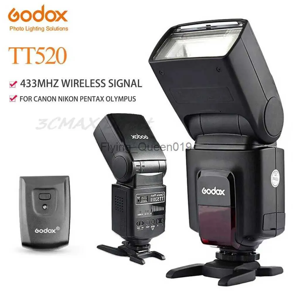 Teste Flash Godox TT520 II TT560 II Flash Luce Video 433 MHz Segnale Wireless Flash Trigger Lampada Per Pentax Olympus DSLR fotocamere YQ231003