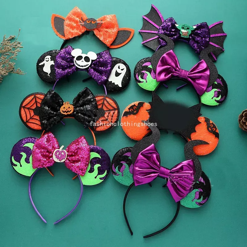 Haaraccessoires hoofdband halloween muis haarband oren meisjes pailletten feestfestival cosplay handbanden kinderen multistyle mooi