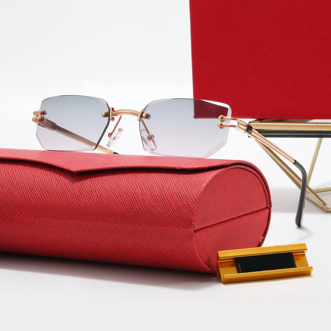 Designer rimless sales prescription glasses