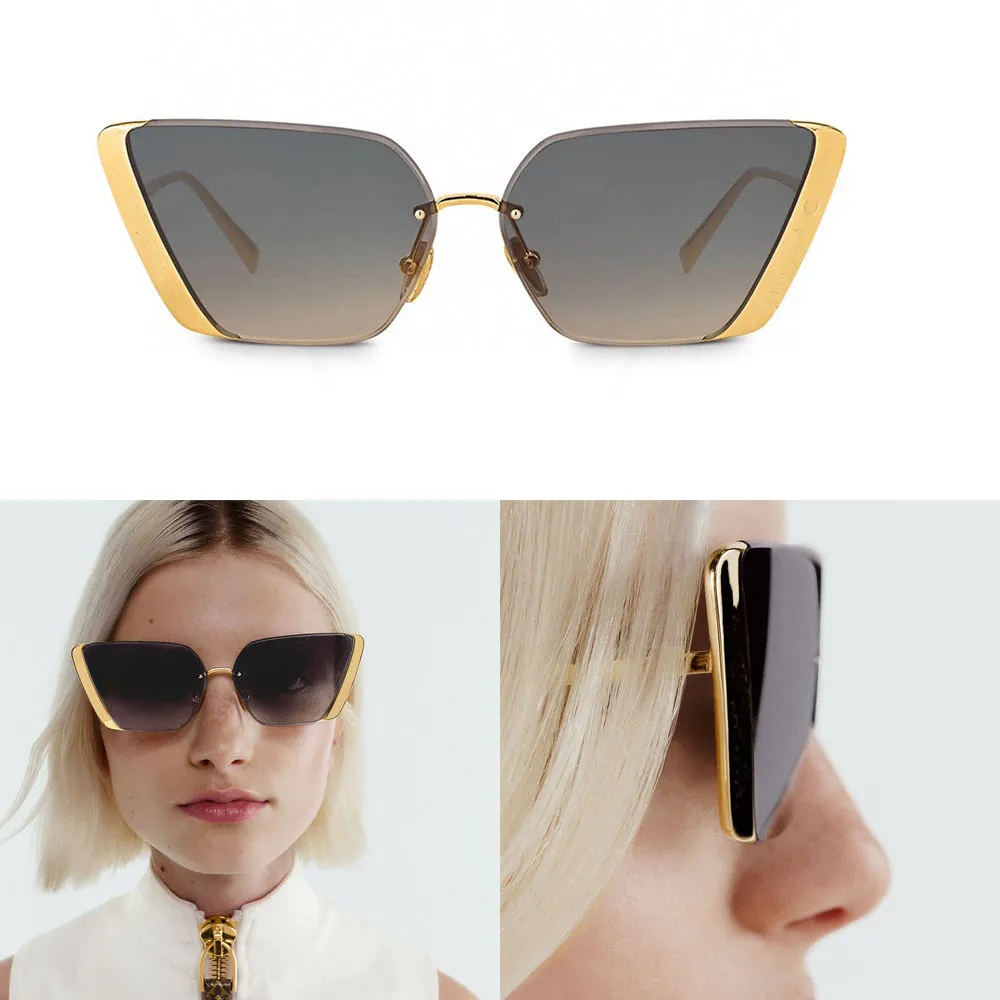 Moon Metal Cat Eye Sunglasses designe rmetal sunglasses Women fashionable Lunettes de soleil Cat Eye occhiali da sole in metallo 1993