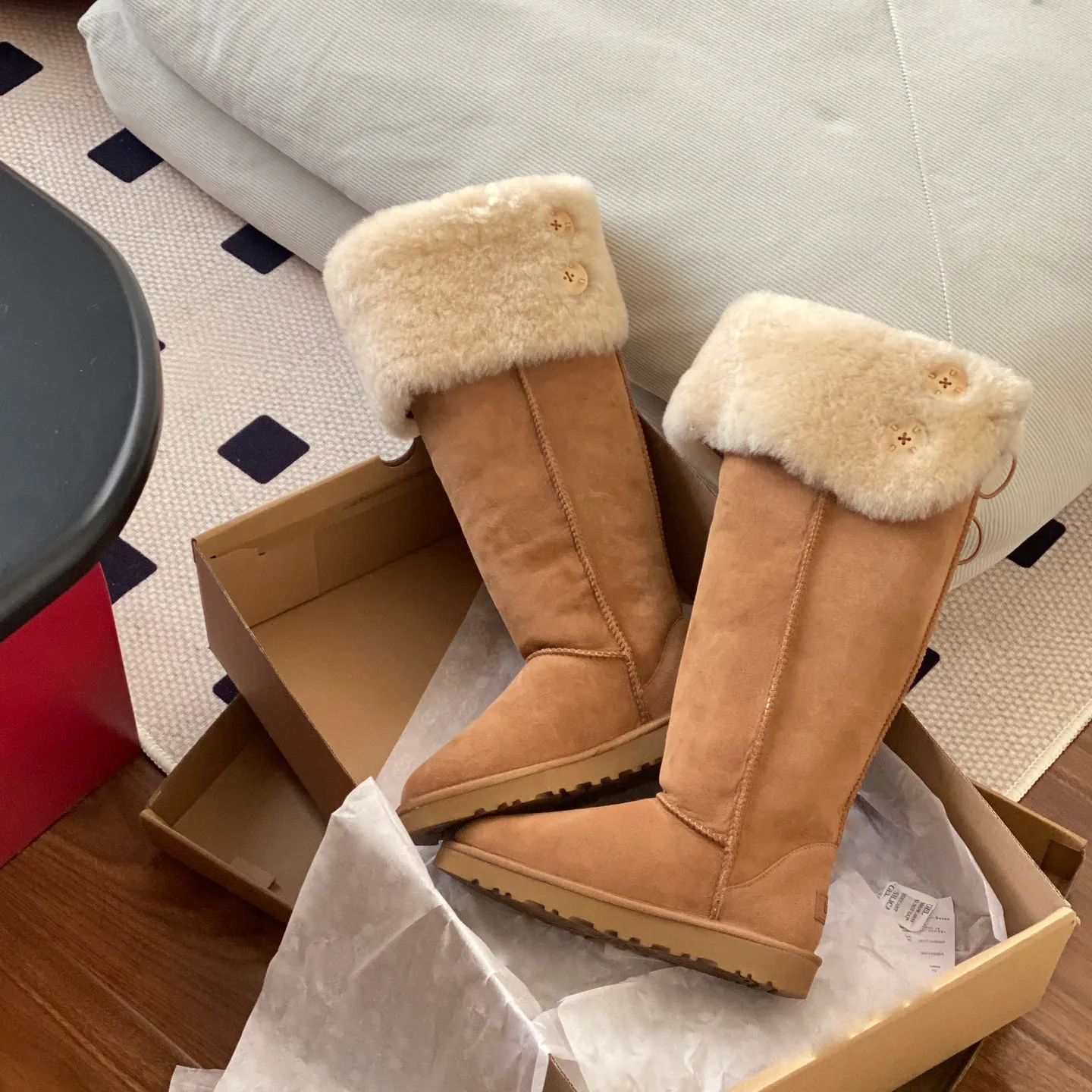 Womens Warm Wool Knee High Boots - Designer Uggs Style, Non-Slip Outdoor Snow  Boots from Dhgate Dress Shoes - price 86.28, image size:1440x1440