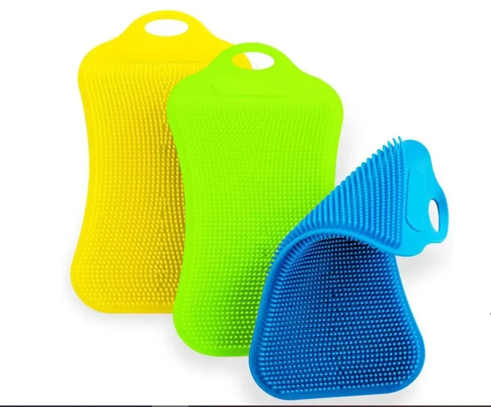 kitchen Food-Grade Silicone Washing dishes good quality Tools Brush for Cleaning Scrub Accessories Reusable Supplier
