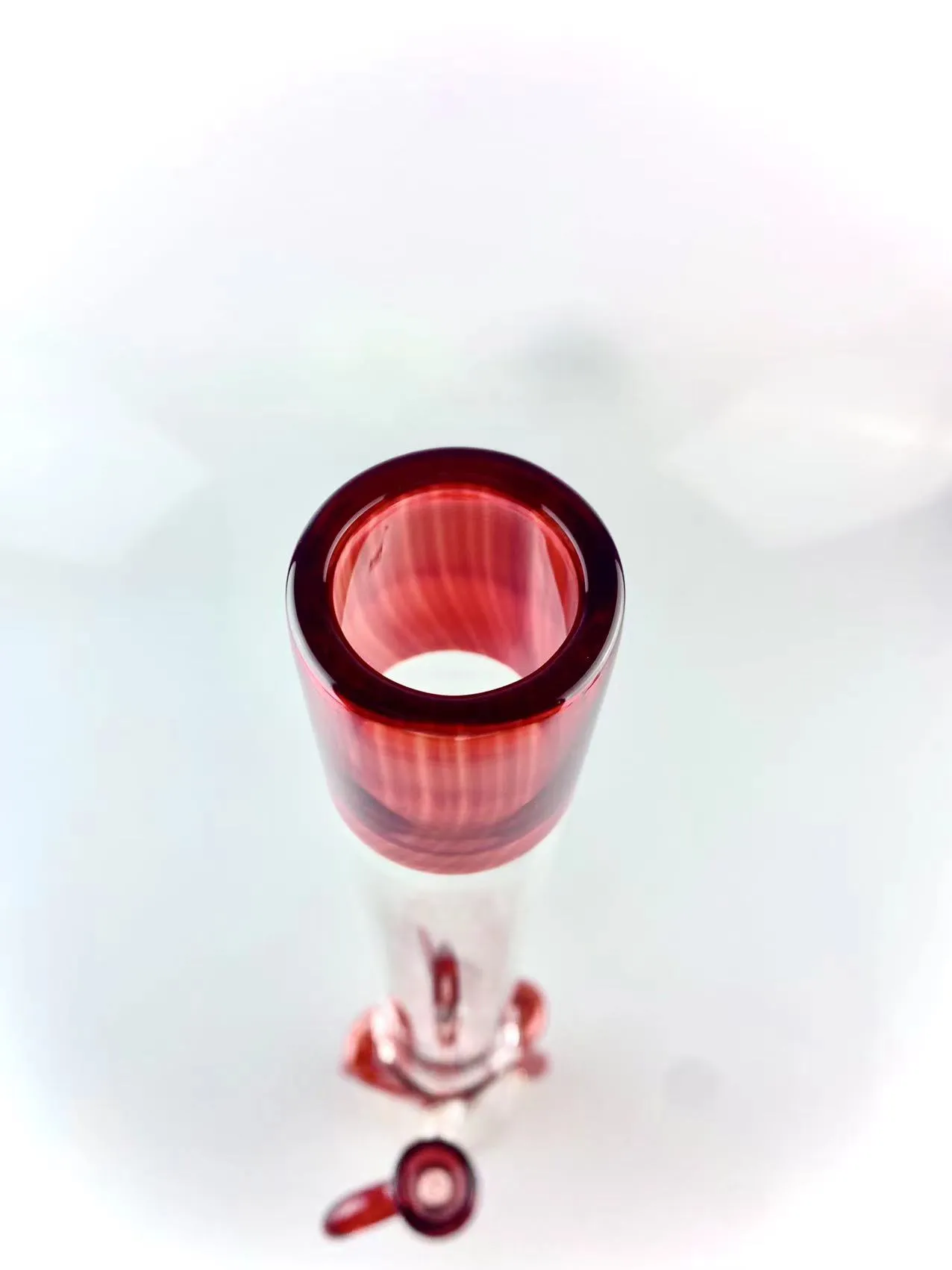Cachimbos Americano vermelho X design treecycler flor bong de alta qualidade 18mm articulação 18 polegadas