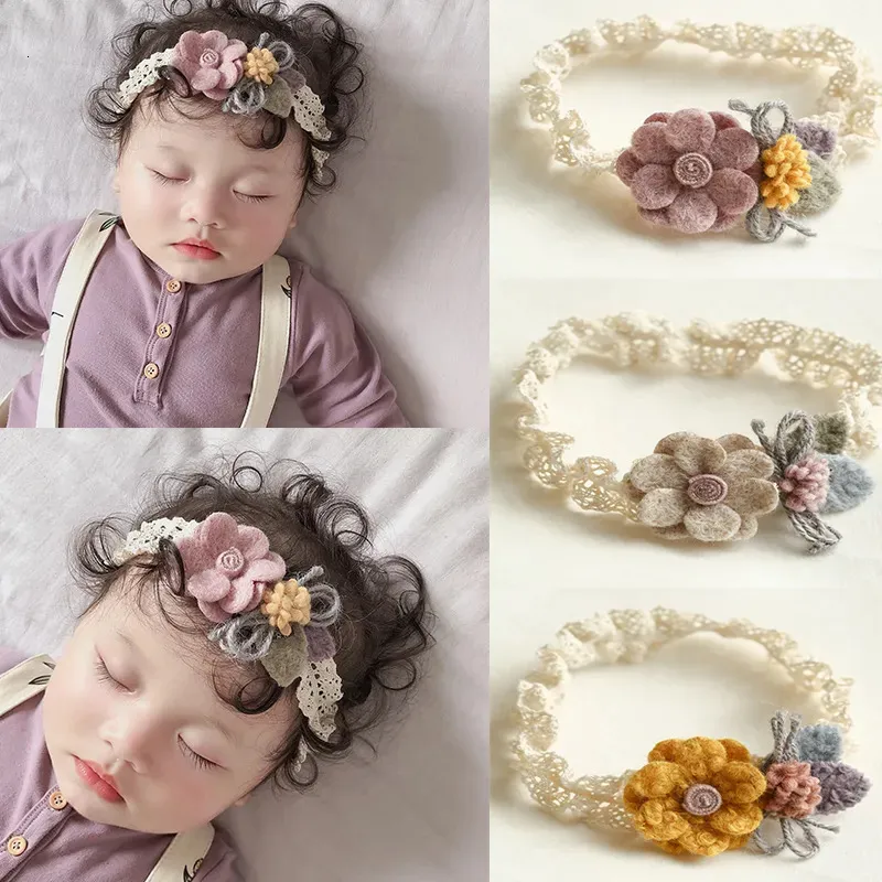 Cute Baby Headband Flower Headwear Baby Girl Cotton Hairband Newborn Elastic Hair Band Accessories Bebes Baby Photography Props