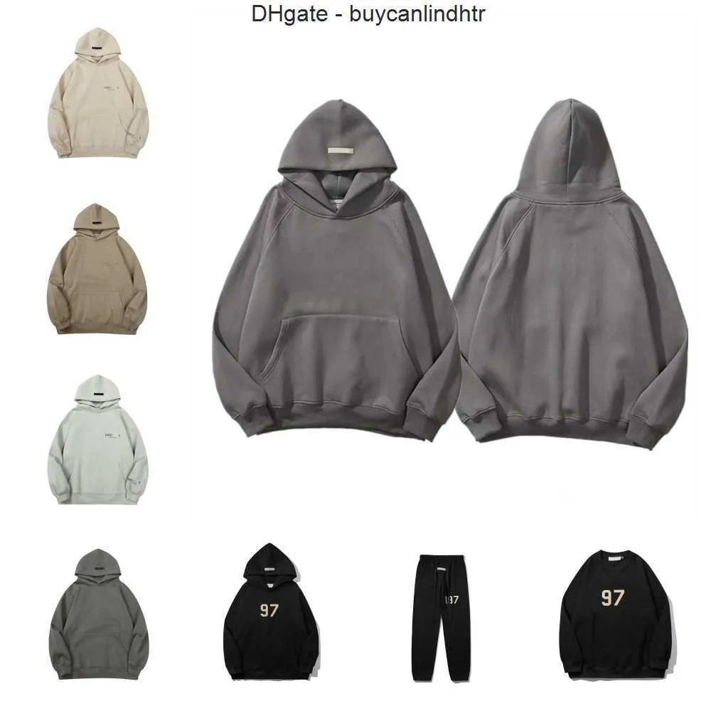 Ess hoodies mens hoodie designer kvinna mode trend vänner svart och vit grå tryckt brev topp drömstorlek s-xl jb5g