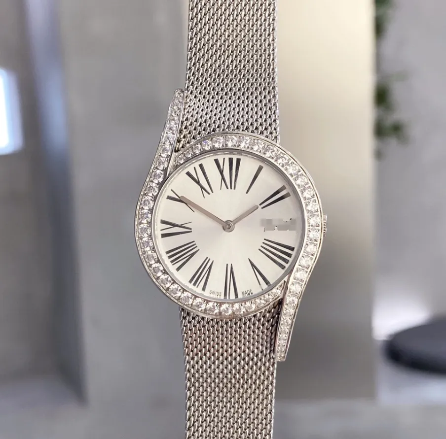 2023 럭셔리 여성 시계 박스와 함께 디자이너 브랜드 로고 고품질 데이트 주목 31mm 쿼츠 시계 방수 Luminous Lsteel Bandtches Imeligh