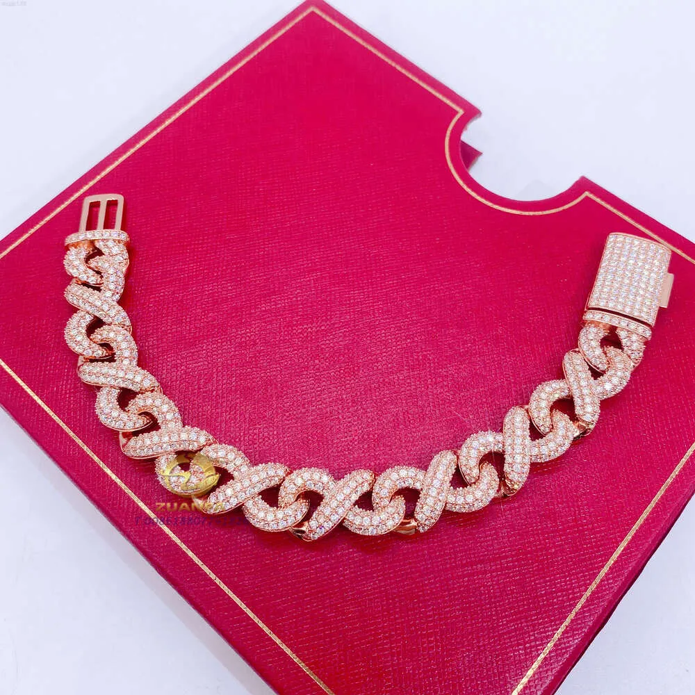 Infinity Style Moissanite Cuban Link Bracelet Hip Hop Jtv Jewelry