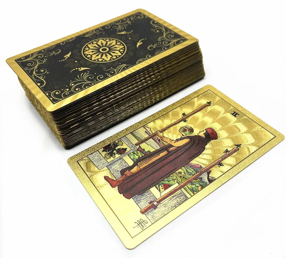 Gold Foil Tarot Cards 78 Card Deck With Guidebook... From Men05, $13.28 ...