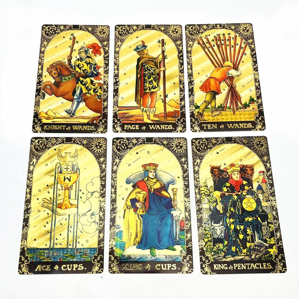 Gold Foil Tarot Cards 78 Card Deck With Guidebook... From Men05, $13.28 ...