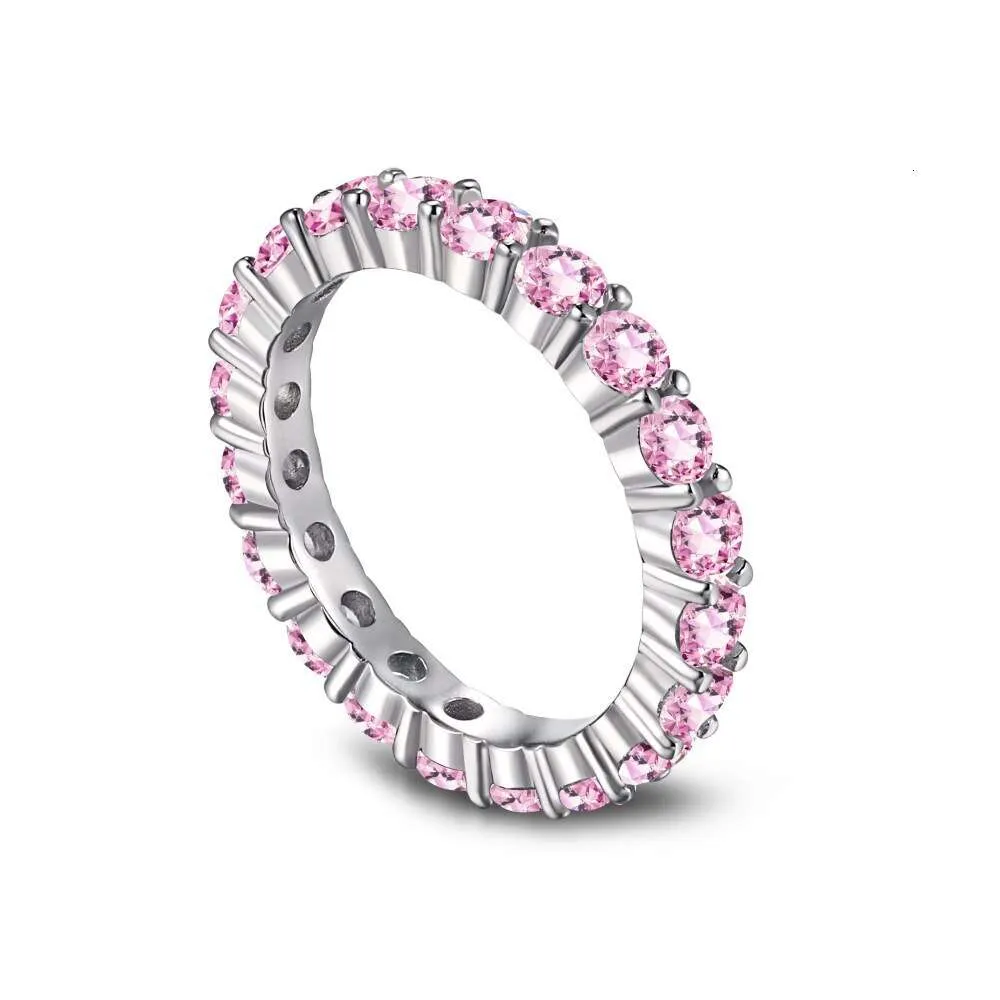 Ringar Swarovski Designer Luxury Fashion Women S925 Sterling Silver Diamond Ring Sense Small and Luxury Full Diamond 5A Zircon Silver Ring