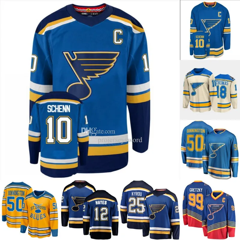 St. Blues Brayden Schenn C Patch Jersey Robert Thomas Kasperi Kapanen Colton Parayko Justin Faulk Kevin Hayes Pavel Buchnevich Kyrou Binnington Jake