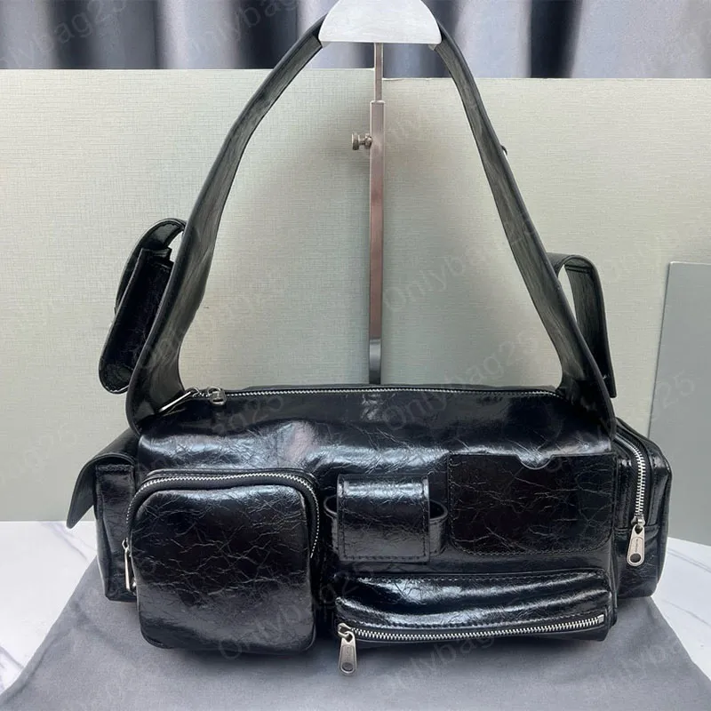 Дизайнерские сумки на плечах супербуз -стропа мешок мужчина сумочки винтажные женщины подмышечная кожа с множественной качеством кошелька с несколькими способностями 7A качество