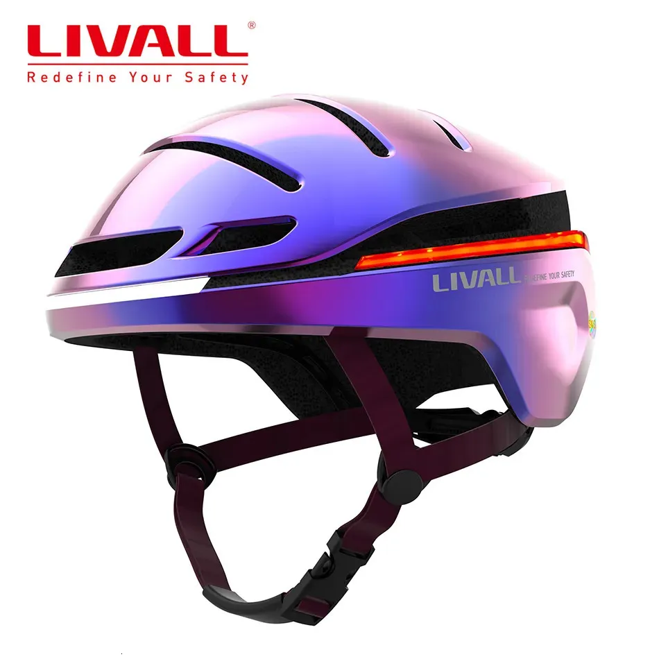 Cycling Helmets Original LIVALL Helmet Smart MTB Bike for men women Bicycle Electric scooter With Auto SOS alert Light 231005