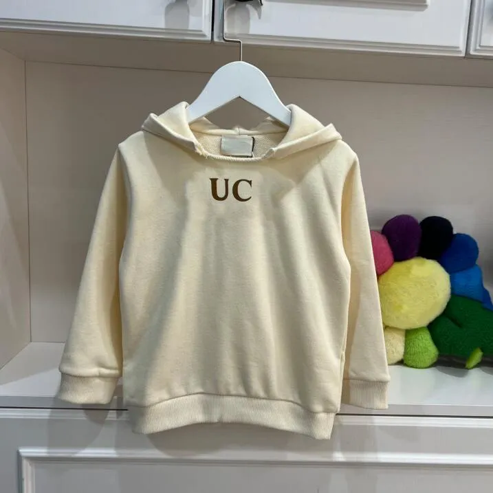 Primavera outono crianças marca hoodies letras impressas meninos meninas manga longa com capuz camisolas crianças camisa criança pulôver