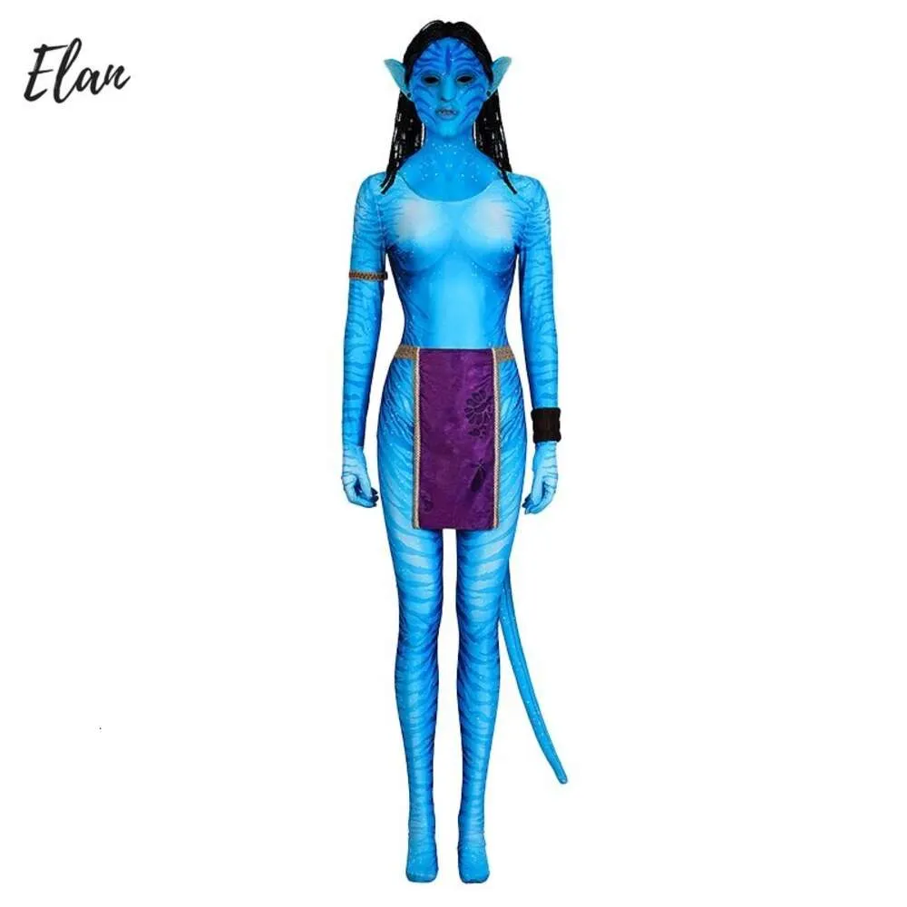 Женский костюм Аватара, женский костюм для косплея, 3D цифровая печать, маскировочный комбинезон Нейтири, костюм Нейтири из спандекса, Disfraz Avatar Mujer