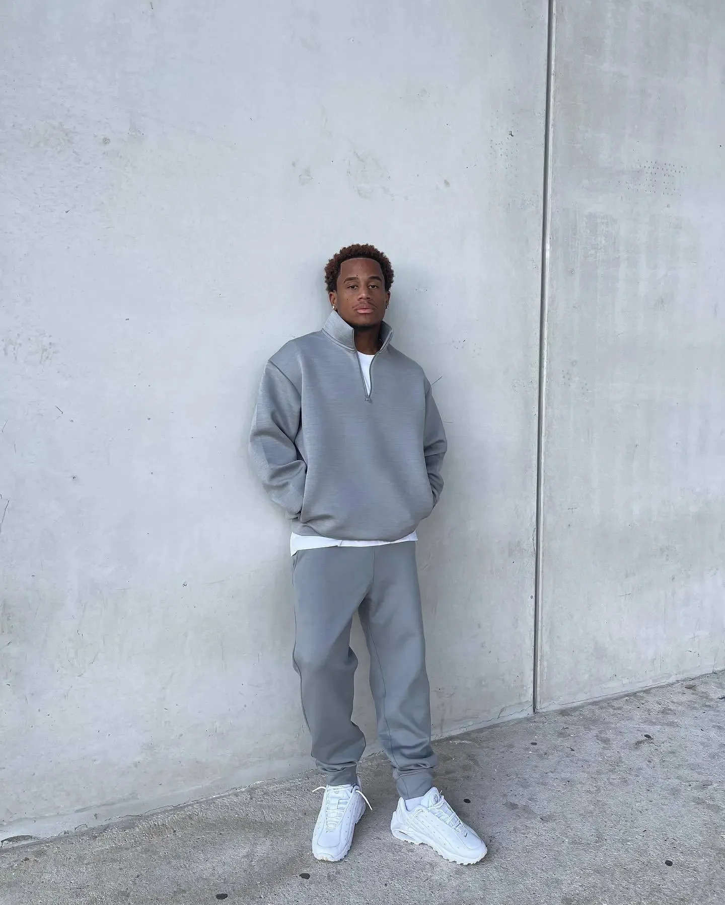 Grey sweatsuit mens new arrivals