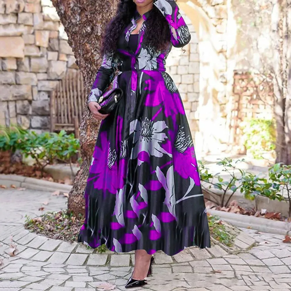 Plus size African dress floor-length trumpet silhouette polyester winter  kanga clothing for women from Dhgate Plus size Dresses - price 65.76