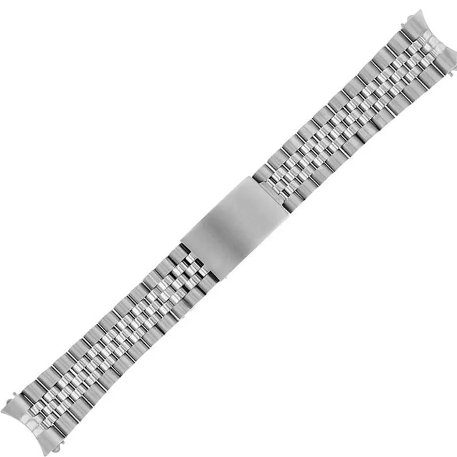 Assista Bandas 316L 20mm Aço Inoxidável Jubileu Pulseira Strap Band Fit3004