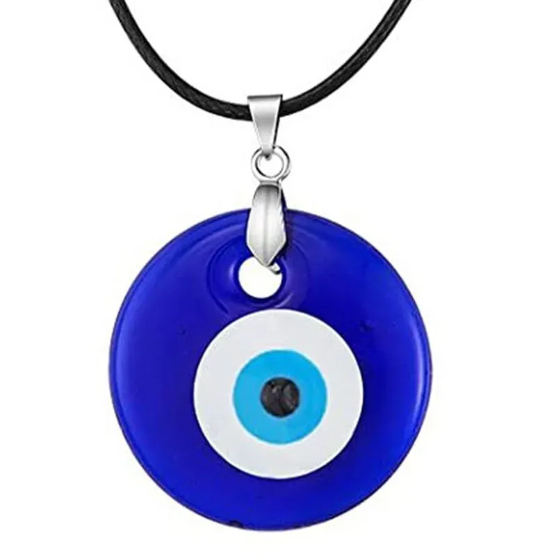 Turkish Devil Eye Pendant Necklaces For Men Women Glass Blue Evil Eyes Beaded Bracelet Jewelry Gift Accessories Bulk Price