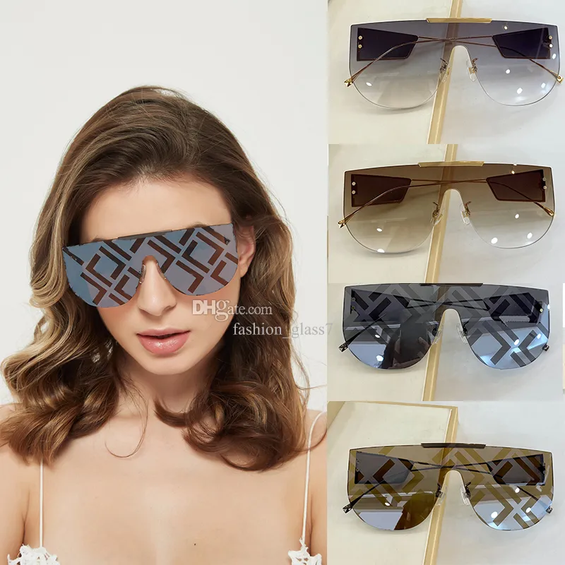 2023 Óculos de sol de grife para homens e mulheres Óculos de sol de armação grande para viagens ao ar livre Óculos de sol piloto elegantes e bonitos de alta qualidade com caixa FF0093