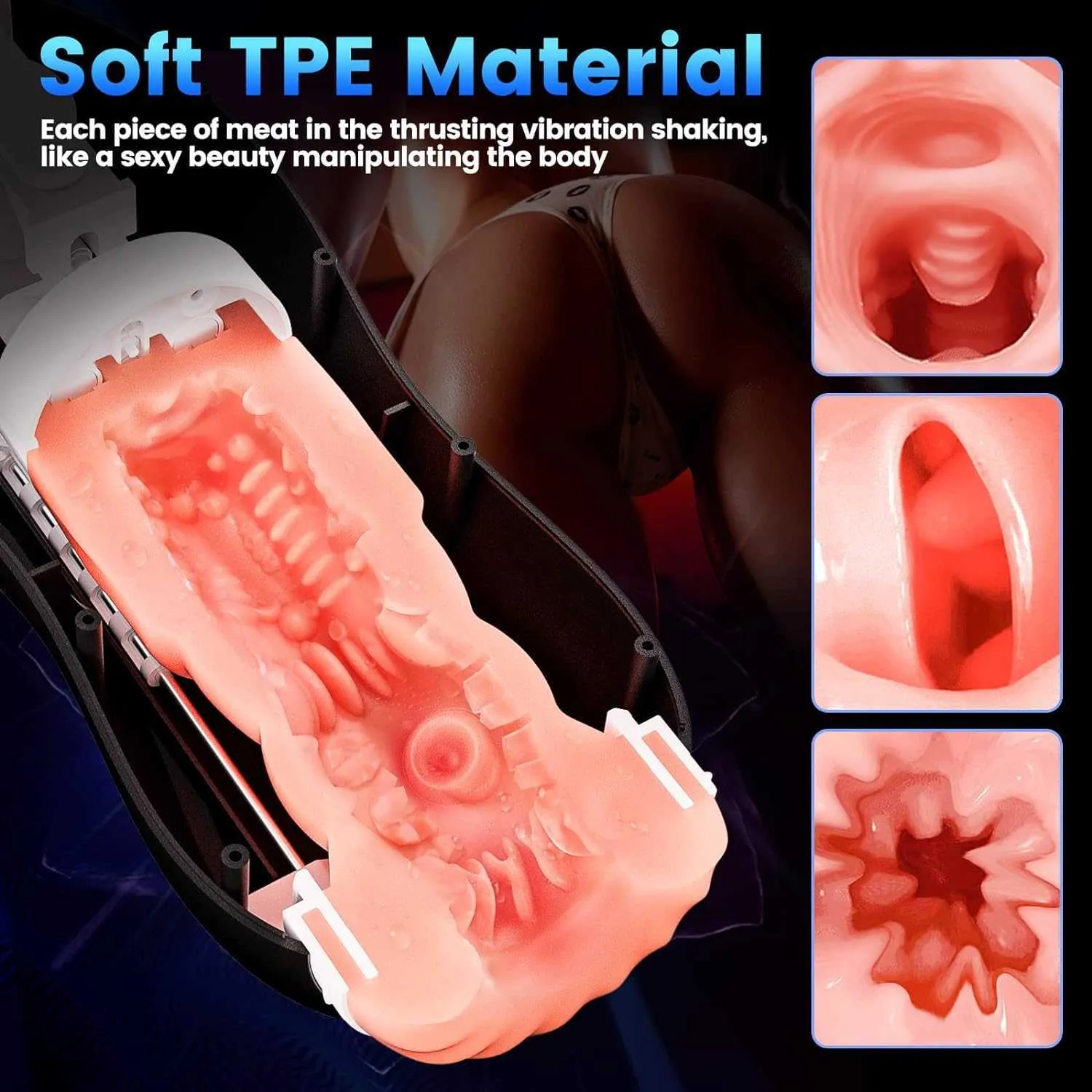 8 automatic male devices push 10 vibrating adult sex toys men's sexual pleasure men's cup men's sex toy machine massage pocket cat