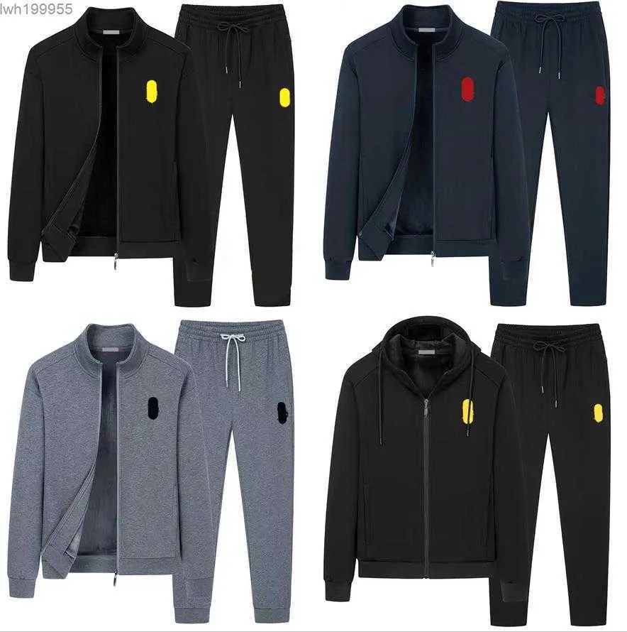 Survêtements pour hommes Mesn Polo Zipper Veste à manches longues à capuche épais Designer Mens Survêtement surdimensionné Loose Suit Piece