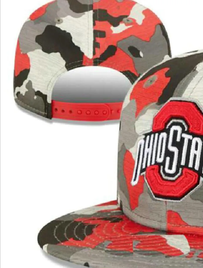 Alabama Ohio State Buckeyes Hoed 2024 All Team Fan's USA College Baseball Verstelbaar op veld Mix Bestelgrootte Gesloten Flat Bill Base Ball Snapback Caps Bone Chapeau a4